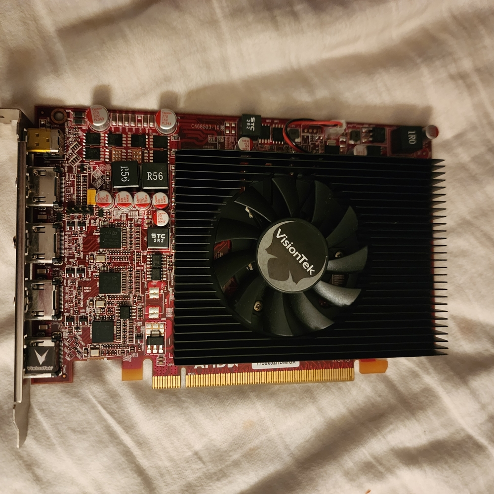 Graphics Card - Black and Red VisionTek New Seal